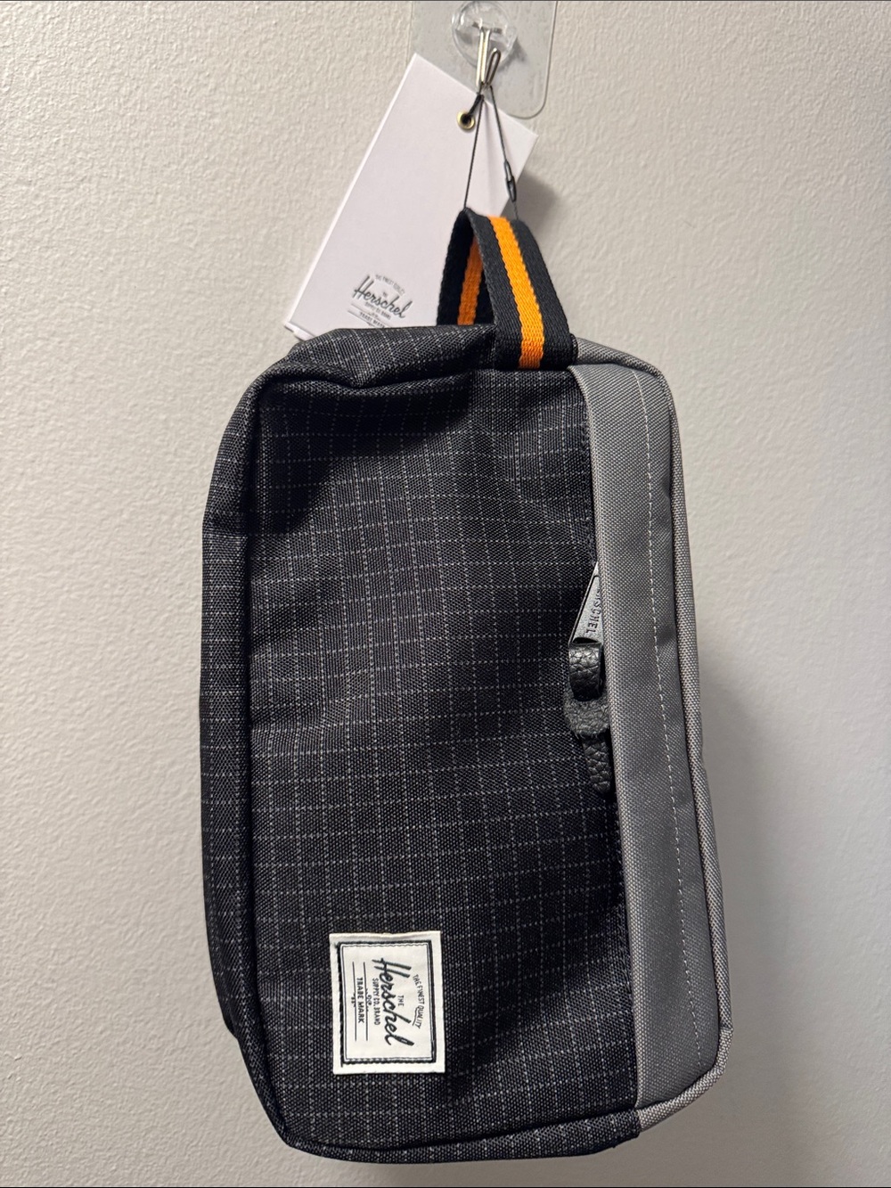 Herschel Supply Company black and gray Men's Travel Dopp Kit